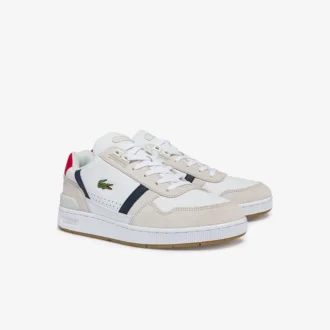 Sneakers da uomo in pelle con T-Clip