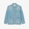 Sovracamicia da uomo in denim di cotone pesante Sovracamicia da uomo in denim di cotone pesante