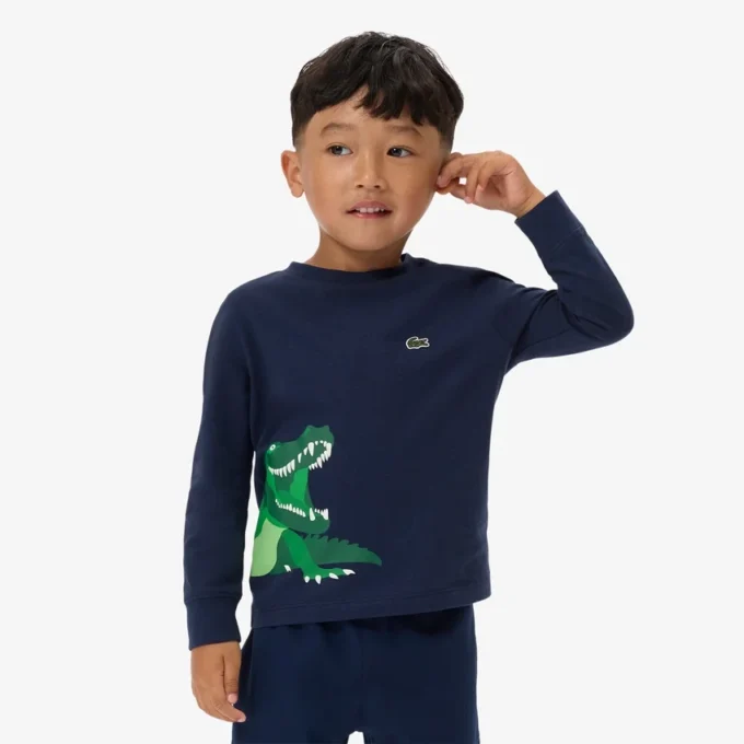T-shirt a maniche lunghe in cotone da bambino T-shirt a maniche lunghe in cotone da bambino
