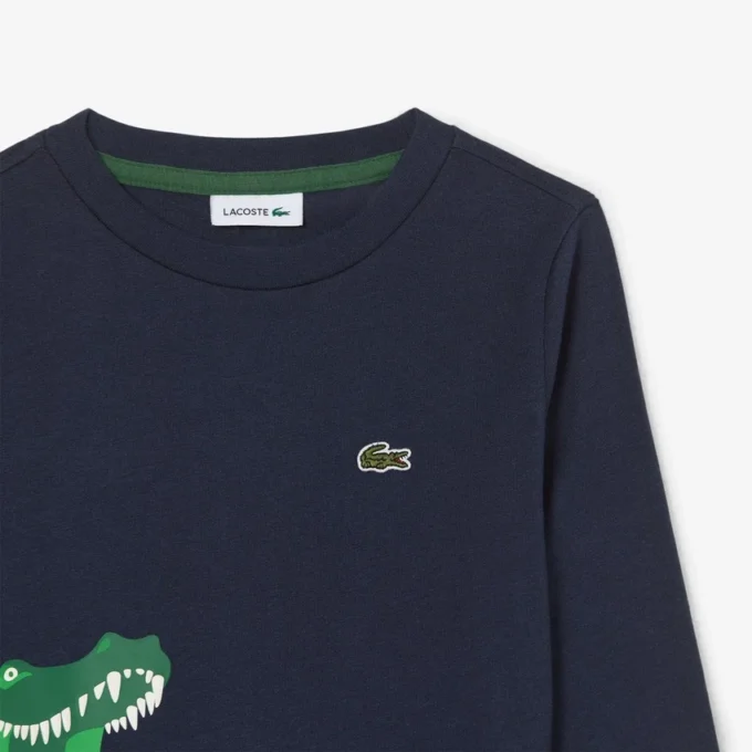 T-shirt a maniche lunghe in cotone da bambino T-shirt a maniche lunghe in cotone da bambino