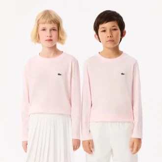 T-shirt a maniche lunghe in cotone per bambini