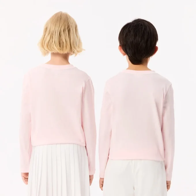 T-shirt a maniche lunghe in cotone per bambini T-shirt a maniche lunghe in cotone per bambini
