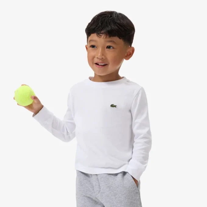 T-shirt a maniche lunghe in cotone per bambini T-shirt a maniche lunghe in cotone per bambini