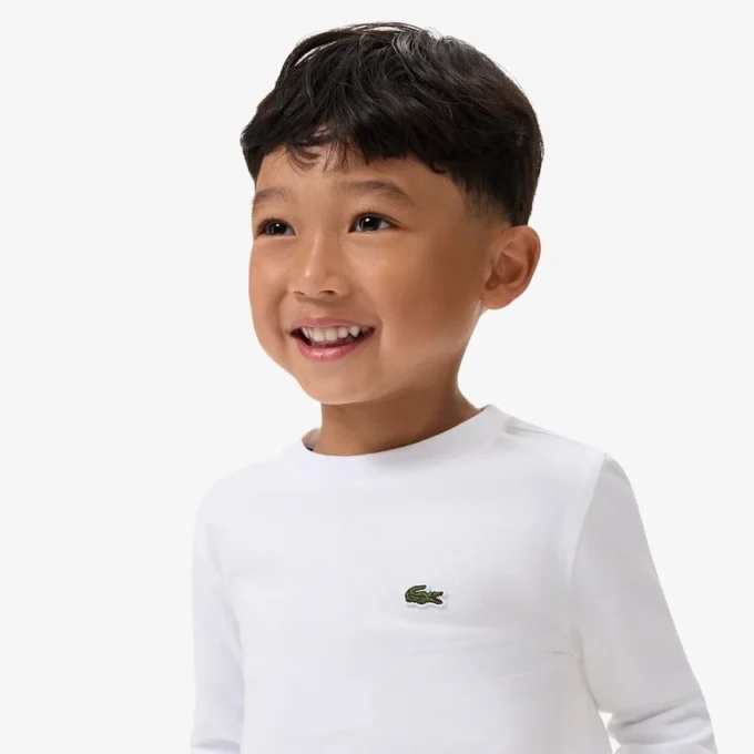 T-shirt a maniche lunghe in cotone per bambini T-shirt a maniche lunghe in cotone per bambini