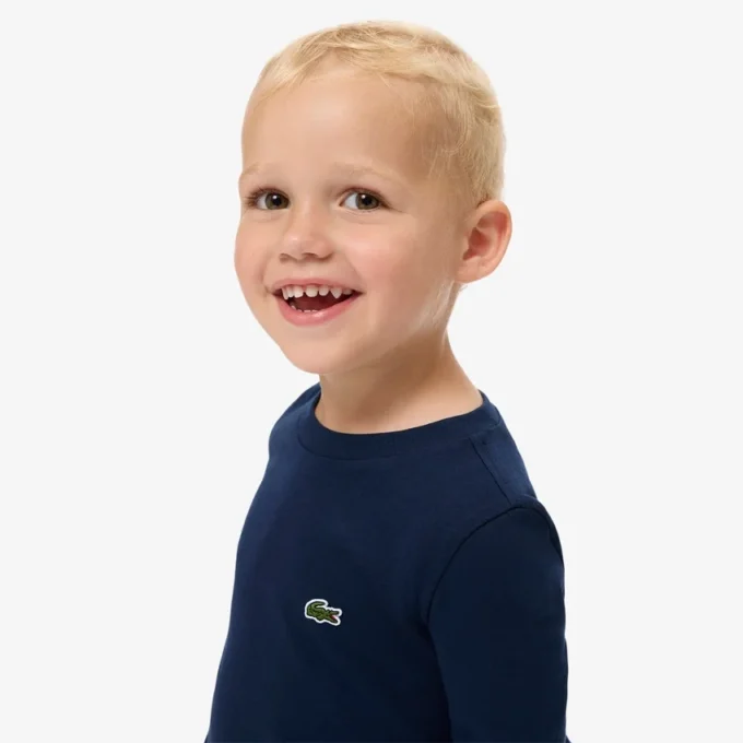T-shirt a maniche lunghe in cotone per bambini T-shirt a maniche lunghe in cotone per bambini