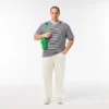 T-shirt a righe in cotone pesante da uomo T-shirt a righe in cotone pesante da uomo