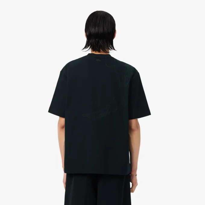 T-shirt con coccodrillo ricamato Runway T-shirt con coccodrillo ricamato Runway