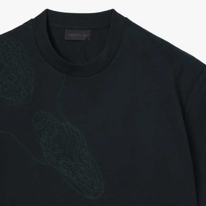 T-shirt con coccodrillo ricamato Runway T-shirt con coccodrillo ricamato Runway