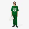 T-shirt con stampa grafica in raso Runway