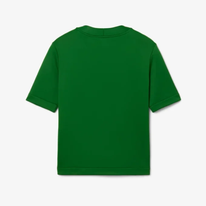 T-shirt con stampa grafica in raso Runway