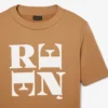 T-shirt con stampa grafica in raso Runway