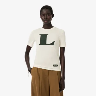 T-shirt con stampa grafica in seta della collezione Runway