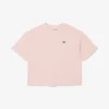 T-shirt da donna con coccodrillo e stampa paesaggistica, vestibilità comoda T-shirt da donna con coccodrillo e stampa paesaggistica, vestibilità comoda