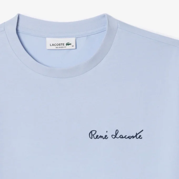 T-shirt da donna in cotone con logo, vestibilità comoda T-shirt da donna in cotone con logo, vestibilità comoda