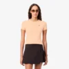 T-shirt da donna in jersey con bordi a contrasto T-shirt da donna in jersey con bordi a contrasto
