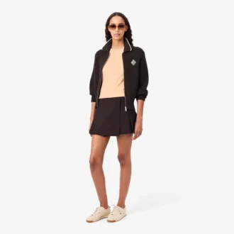 T-shirt da donna in jersey con bordi a contrasto