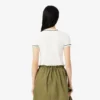 T-shirt da donna in jersey con bordi a contrasto T-shirt da donna in jersey con bordi a contrasto