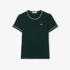 T-shirt da donna in jersey con bordi a contrasto T-shirt da donna in jersey con bordi a contrasto