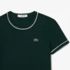 T-shirt da donna in jersey con bordi a contrasto T-shirt da donna in jersey con bordi a contrasto