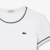 T-shirt da donna in jersey con bordi a contrasto T-shirt da donna in jersey con bordi a contrasto