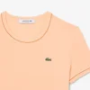 T-shirt da donna in jersey con bordi a contrasto T-shirt da donna in jersey con bordi a contrasto