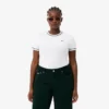 T-shirt da donna in jersey con bordi a contrasto T-shirt da donna in jersey con bordi a contrasto