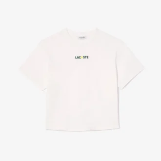 T-shirt da donna oversize in cotone con stampa pallina T-shirt da donna oversize in cotone con stampa pallina