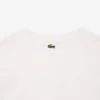 T-shirt da donna oversize in cotone con stampa pallina