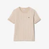 T-shirt da donna slim fit con monogramma T-shirt da donna slim fit con monogramma