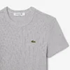 T-shirt da donna slim fit in cotone a costine T-shirt da donna slim fit in cotone a costine