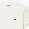 T-shirt da donna slim fit in cotone a costine