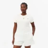 T-shirt da donna slim fit in cotone a costine