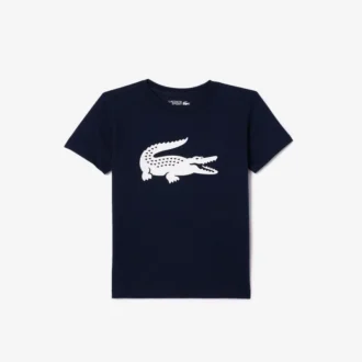 T-shirt da tennis oversize in cotone tecnico per bambini T-shirt da tennis oversize in cotone tecnico per bambini