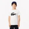 T-shirt da tennis oversize in cotone tecnico per bambini T-shirt da tennis oversize in cotone tecnico per bambini