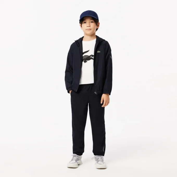 T-shirt da tennis oversize in cotone tecnico per bambini T-shirt da tennis oversize in cotone tecnico per bambini