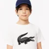 T-shirt da tennis oversize in cotone tecnico per bambini T-shirt da tennis oversize in cotone tecnico per bambini