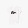 T-shirt da tennis oversize in cotone tecnico per bambini T-shirt da tennis oversize in cotone tecnico per bambini
