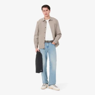 T-shirt da uomo a maniche lunghe in cotone Pima