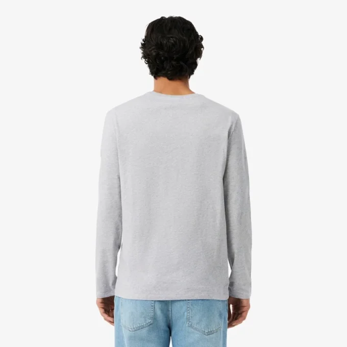 T-shirt da uomo a maniche lunghe in cotone Pima T-shirt da uomo a maniche lunghe in cotone Pima