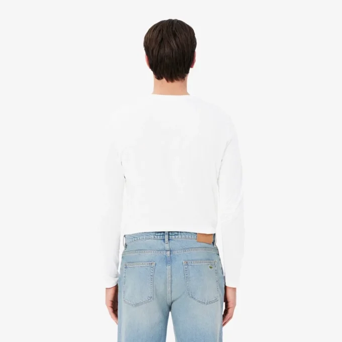T-shirt da uomo a maniche lunghe in cotone Pima T-shirt da uomo a maniche lunghe in cotone Pima