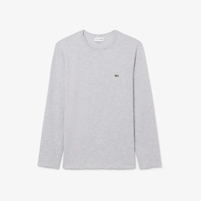 T-shirt da uomo a maniche lunghe in cotone Pima T-shirt da uomo a maniche lunghe in cotone Pima