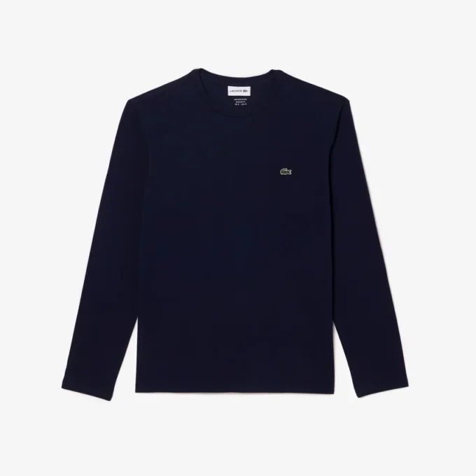 T-shirt da uomo a maniche lunghe in cotone Pima T-shirt da uomo a maniche lunghe in cotone Pima