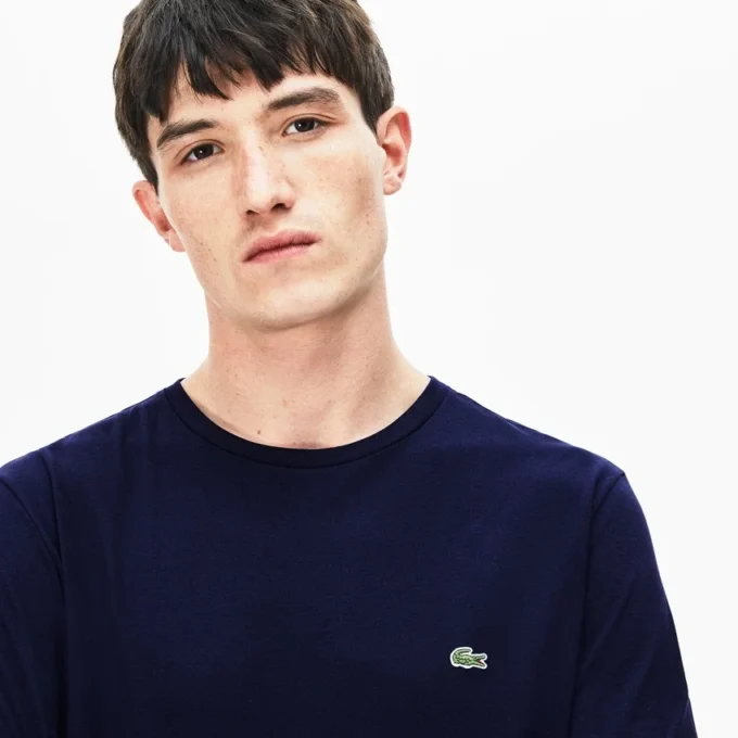 T-shirt da uomo a maniche lunghe in cotone Pima T-shirt da uomo a maniche lunghe in cotone Pima