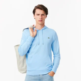 T-shirt da uomo con cappuccio e maniche lunghe
