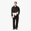 T-shirt da uomo con collo a righe Made in France T-shirt da uomo con collo a righe Made in France