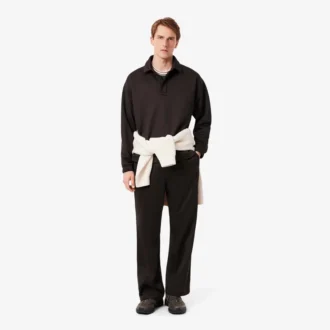 T-shirt da uomo con collo a righe Made in France