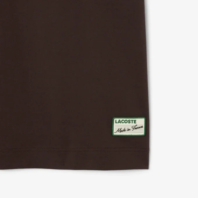 T-shirt da uomo con collo a righe Made in France T-shirt da uomo con collo a righe Made in France