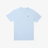 T-shirt da uomo in cotone a V con maniche a costine e vestibilità alta T-shirt da uomo in cotone a V con maniche a costine e vestibilità alta