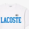 T-shirt da uomo in cotone con badge a contrasto T-shirt da uomo in cotone con badge a contrasto
