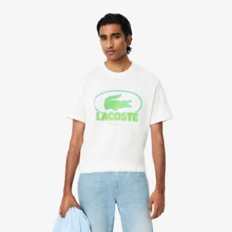 T-shirt da uomo in cotone pesante con stampa T-shirt da uomo in cotone pesante con stampa